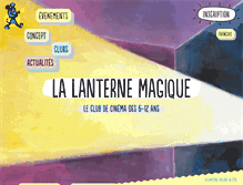 Tablet Screenshot of lanterne-magique.org